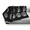 thumbnail image 3 of Moon Phase Soft Flannel Fleece Throw Blanket, Astronomy Themed Macro Photo of Lunar Changes on Sky Satellite of Earth, Cozy Plush for Indoor and Outdoor Use, 60" x 80", Black Pale Taupe, by Ambesonne, 3 of 6
