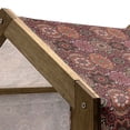 thumbnail image 5 of Moroccan Pet House, Vintage Tile Design with Oval Motifs Ottoman Mandala Ornamental, Outdoor & Indoor Portable Dog Kennel with Pillow and Cover, 5 Sizes, Green Vermilion Ruby, by Ambesonne, 5 of 5