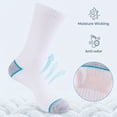 thumbnail image 3 of COOPLUS Mens Crew Socks Athletic Cushioned Breathable Running Socks Comfortable Daily Wear for Men 6 Pairs, 3 of 9