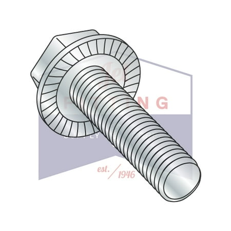 

5/16-18 x 4 Serrated Hex Flange Screws | Unslotted | Steel | Zinc (Quantity: 300)