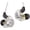 Clear no Mic, variant on CCZ MC02 Max HiFi In Ear Monitor Earphones 10mm Dual-Magnet Dynamic Driver High-Sensitivity PET Diaphragm Wired Headphones Detachable 5N High-Purity OFC Cable Ergonomic Earbuds for Audiophiles
