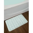 thumbnail image 2 of Elephant Bath Mat, Lovely Baby Animal Characters with Long Ears and Daisy Blossoms Sweet Kids, Non-Slip Plush Mat Bathroom Kitchen Laundry Room Decor, 29.5 X 17.5 Inches, Mint Green White, Ambesonne, 2 of 2