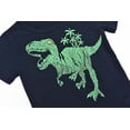 thumbnail image 2 of Conjunto de pijama para niño con estampado de dinosaurio, pijama de algodón de manga larga, camisetas y pantalones, ropa de dormir para niño, 2 of 5