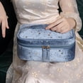 thumbnail image 4 of Velvet Cosmetic Bag Portable Large Capacity Portable Wash Bag Classical European Small Perfume Travel Storage Bag, 4 of 4