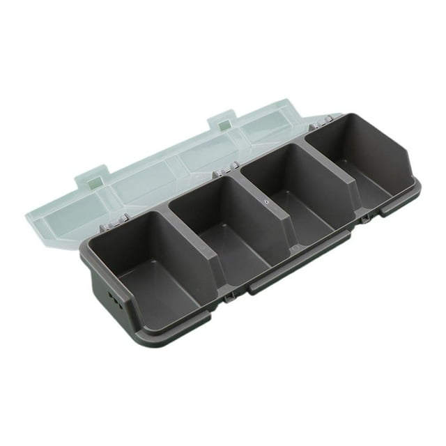 6Pcs Screw Organizers Storage Bins with Lids, Plastic Stackable Hardware Organizer Box for Garage Nails Tool Organizing
