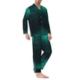 thumbnail image 2 of Picia Witch House On The Hill Pattern Men’s Long-Sleeve Sleepwear Set - Soft 2-Piece Loungewear with Pockets, Comfy PJs for Relaxing Nights-X-Large, 2 of 7