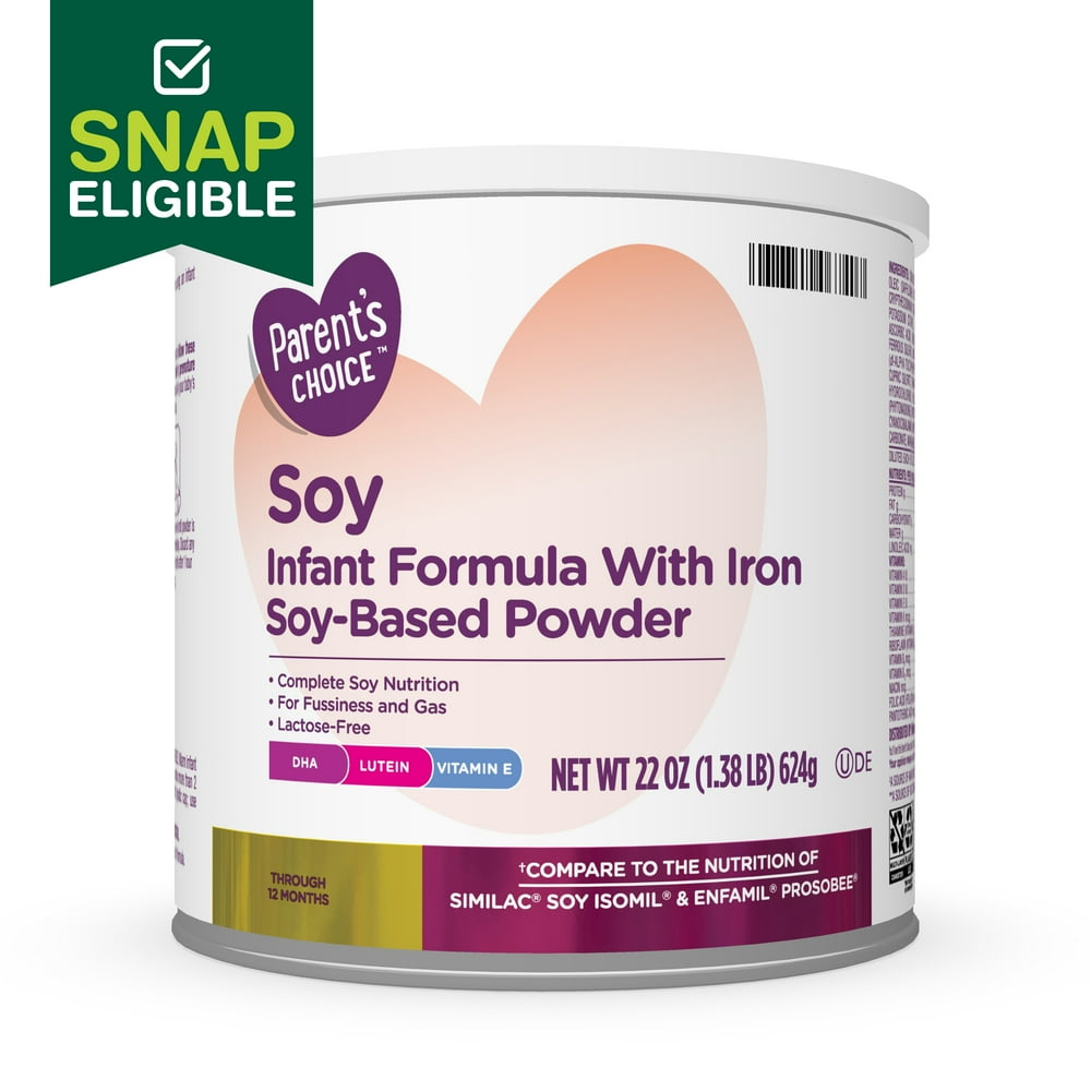 Parent's Choice Soy Baby Formula Powder with Iron, 22 oz - Walmart.com