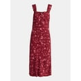 thumbnail image 4 of No Boundaries Sleeveless Midi Dress with Keyhole and Tie, Women's, 4 of 4