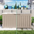 thumbnail image 3 of 75 Gallon Resin Deck Box, Lockable Patio Outdoor Storage Box for Furniture, Garden Tools and Tools Storage, Waterproof Outside Storage Boxes, 3 of 9