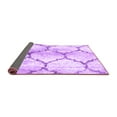 thumbnail image 2 of Ahgly Company Indoor Square Abstract Purple Contemporary Area Rugs, 5' Square, 2 of 4