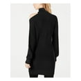 thumbnail image 2 of BAR III $80 Womens New 1203 Black Turtle Neck Shirt Dress M B+B, 2 of 4