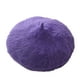 thumbnail image 1 of Sonducket Gorros de piel de boina, sombrero clásico de estilo coreano, tocado romántico de otoño, ropa de fiesta, suministros de ropa para mujeres y Sombreros violeta Sonducket AP010201-02B, 1 of 6