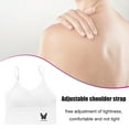 thumbnail image 4 of Qarigey Sujetador deportivo para mujer, lencería, ropa interior de algodón, transpirable, ajustable, para Yoga, Fitness, correa, Bralette Ropa interior blanco, 4 of 8