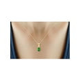 thumbnail image 4 of 0.83 Carat T.G.W. Chrome Diopside Gemstone and 1/20 Carat T.W. White Diamond Pendant, 4 of 4