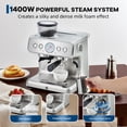 thumbnail image 7 of Gaderth 20 Bar Espresso Machine, with Grinder & Milk Frother, Stainless Steel Coffee Maker 2.8L Removable Water Tank, Milk Frother Steam Wand, Adjustable Shot Volume, 7 of 7
