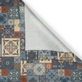 thumbnail image 6 of Ambesonne Moroccan Valance & Curtain, Tunisian, 55"x30", Dark Orange Slate Blue, 6 of 7