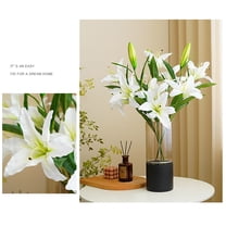 Artificial Flower*1 Clearance! 5 Head Cloth Simulation Flower 4 Flowers 1 Bud the Living Room is Decorated with Flowers And