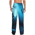 thumbnail image 3 of Picia Happy Halloween-1 Mens Soft Woven Cotton Elastic Waistband Sleep Pajama Pant Lounge Sleep Pant With Pockets And Drawstring-Large, 3 of 9