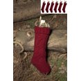 thumbnail image 3 of Paquete de 6 calcetines navideños exclusivos de punto color burdeos de 18" Adepaton SNSDFLD1246, 3 of 5