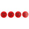 thumbnail image 2 of Autocollants Ronds Rouges 50 % de Réduction 0.75 Pouces Pouce Rond Lot de 500, 2 of 5