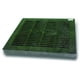 thumbnail image 2 of Rejilla de desagüe NDS cuadrada verde de polietileno de 30 cm, 2 of 2