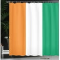 thumbnail image 3 of Ambesonne Ivory Coast Shower Curtain, Flag of Cote D'Ivoire, 69"Wx84"L, Marigold Jade Green, 3 of 4