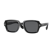Burberry Eldon BE 4349 Plastic Unisex Rectangle Sunglasses Black 51mm Adult