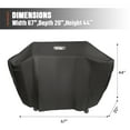 thumbnail image 5 of Monument Grill A003 20 x 64 x 43 in. Gas Grill Cover, Black, 5 of 15