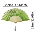 thumbnail image 3 of Cloud Pattern Fringed Folding Fan Men's /Children's Dance Fan Ancient Style Portable Small Fan, 3 of 5