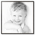 thumbnail image 2 of ArtToFrames 34" x 34" Black Square with Gold Beads Picture Frame, 34x34 inch Black Wood Poster Frame (WOM-5021), 2 of 7