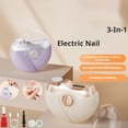 thumbnail image 5 of 2-in-1 Electric Nail Clipper and Polisher, Automatic Nail Trimmer with Anti-Pinch Safety Design, Portable Rechargeable Grooming Tool for All Ages, 5 of 10