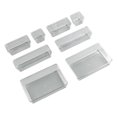 thumbnail image 5 of Caja de almacenamiento de plástico transparente PS 8 Uds caja organizadora transparente apilable de almacenamiento estratificado para herramientas de aparejos artesanales de joyería, 5 of 5