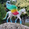 thumbnail image 5 of Nueva simulación de arcoíris Pegaso mitología animal modelo unicornios caballo figurita cuentos de hadas figura de acción niños juguete educativo, 5 of 5