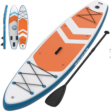 10.6ft/11ft Inflatable Stand Up Paddle Board  with Premium Accessories & Nylon Backpack Adjustable Paddle Hand Pump 3xFin Leash