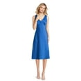 thumbnail image 4 of Nine.Eight Women's Sleeveless V-Neck Satin Midi Dress, Sizes XS-2XL, 4 of 5