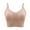 Beige, variant on Sports Bras for Women Plus Size Wireless Bra Spaghetti Strap Workout Exercise Bras Padded Support Camisole Bra