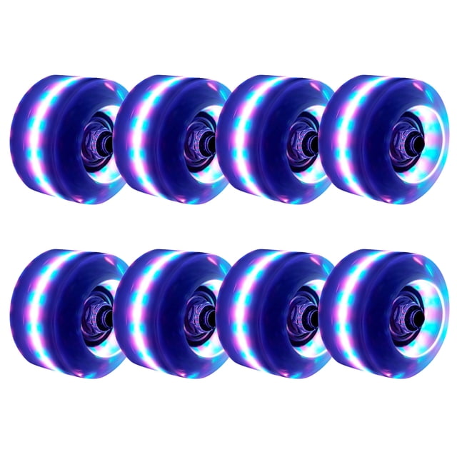 Dvkptbk Roues de Patin à Roulettes Lumineuses avec Roulements de Banque Installés