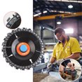thumbnail image 2 of BallsFHK Grinder Chain Disc 4 Inch Wood Carving Disc For 100/115mm Angle Grinder 22 Tooth, 2 of 5