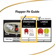 2 Universal Toilet Flush Valve Repair Kit with Adjustable Toilet Flapper