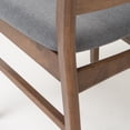 thumbnail image 5 of Bellamy Studios Lydia Mid-Century Modern 5 Piece Dining Set, Dark Gray and Natural Walnut, 5 of 9