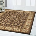 thumbnail image 5 of Home Dynamix Royalty Elati Traditional Ornate Damask Indoor Area Rug, Brown/Ivory, 5'2"x7'2", 5 of 7