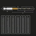 thumbnail image 2 of 1 Pcs HSS High Speed Steel Titanium Coated Drill Bit Set 1/4 Hex Shank 1.5mm, 2 of 9