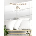 thumbnail image 3 of Good Sleep Bedding Egyptian Cotton White King Size 20x40 Pillow Cases Set of 4, 3 of 7