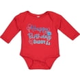 thumbnail image 3 of Inktastic Blue Happy Birthday Daddy Boys or Girls Long Sleeve Baby Bodysuit, 3 of 5