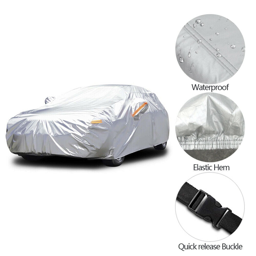 OTOEZ Heavy Duty Waterproof Full Car Cover All Weather Protection Outdoor  Indoor Use UV Dustproof for Auto SUV Sedan 