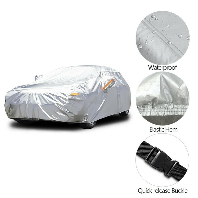 AutoCraft Car Cover, Blue 3 Layers, Fits Sedans Up to 15', Medium