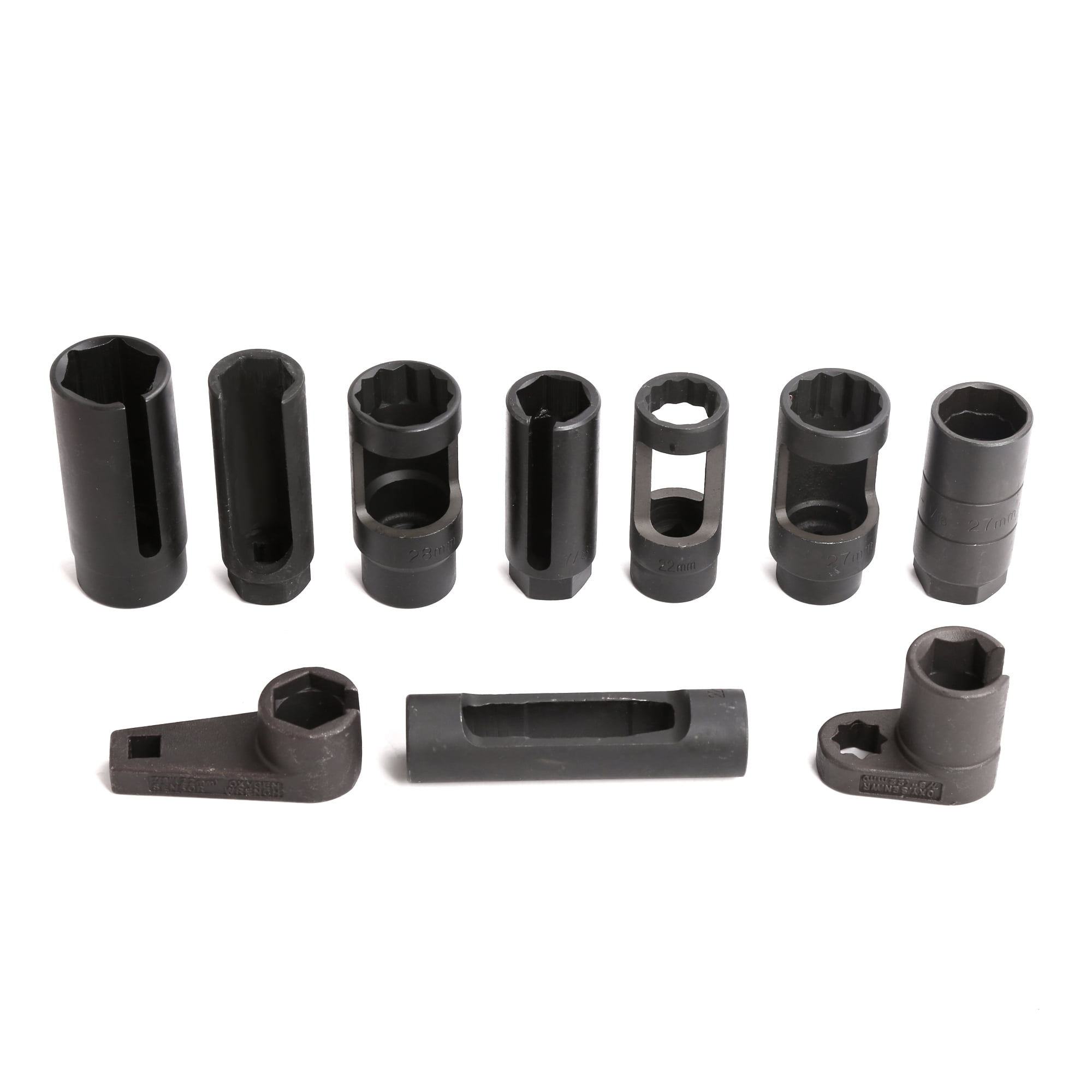 WINMAX AUTOMOTIVE TOOLS 10 pieces Oxygen Sensor Socket Set Sensor Oil Pressure Sending Unit Removal Kit
