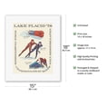 thumbnail image 2 of Lake Placid - 1978 World Championships - World Sprint & Bobsledding - Vintage Travel Poster by Arti Torrance c.1978 - Fine Art Rolled Canvas Print 11in x 14in, 2 of 4