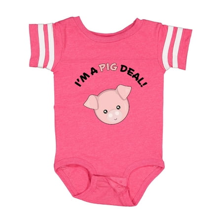 

Inktastic I m a Pig Deal Cute Pig Pun Gift Baby Boy or Baby Girl Bodysuit