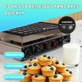 thumbnail image 4 of 50 Holes Pancake Maker, Nonstick Baking Maker, Cupcake Maker Machine, Baking Maker with Stainless Steel Material, Non-Stick Surface, Control Panel, Leakage-Proof Plug for Family Parties & Gatherings, 4 of 9